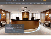 Tablet Screenshot of airportclub.de